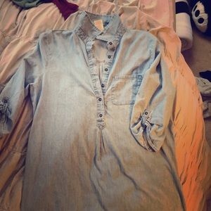 button down tunic